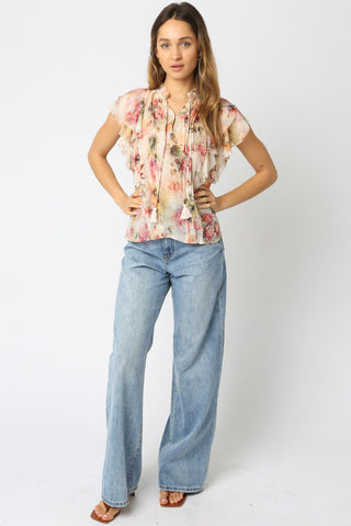 Olivaceous Eliza Floral Blouse - Premium clothing at Lonnys NY - Just $55! Shop Womens clothing now