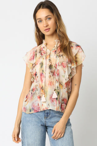 Olivaceous Eliza Floral Blouse - Premium clothing at Lonnys NY - Just $55! Shop Womens clothing now