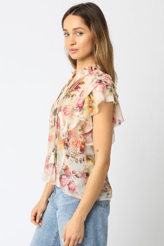 Olivaceous Eliza Floral Blouse - Premium clothing at Lonnys NY - Just $55! Shop Womens clothing now