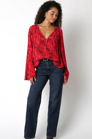 Olivaceous Evelin Top