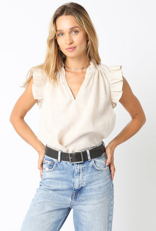 Olivaceous Heidi Linen Top - Premium clothing at Lonnys NY - Just $61! Shop Womens clothing now