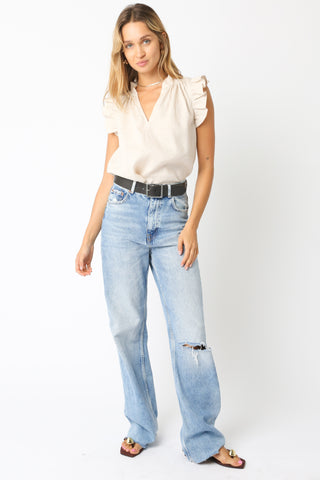 Olivaceous Heidi Linen Top - Premium clothing at Lonnys NY - Just $61! Shop Womens clothing now