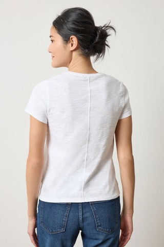 Lilla P S/S Back Seam Crewneck Tee