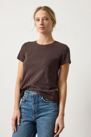 Lilla P S/S Back Seam Crewneck Tee