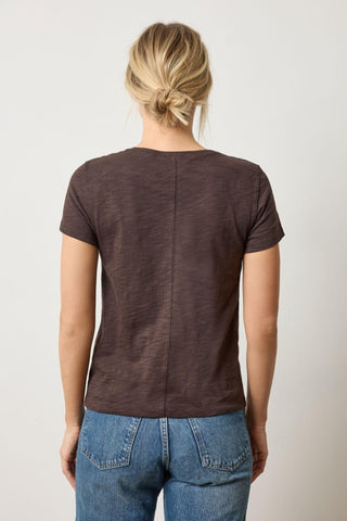 Lilla P S/S Back Seam Crewneck Tee