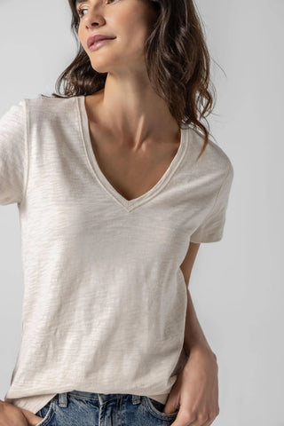Lilla P Back Seam V Neck Tee - Premium clothing at Lonnys NY - Just $77! Shop Womens clothing now