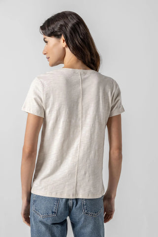 Lilla P Back Seam V Neck Tee - Premium clothing at Lonnys NY - Just $77! Shop Womens clothing now