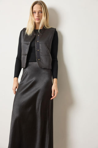 Lilla P Satin Quilted Vest