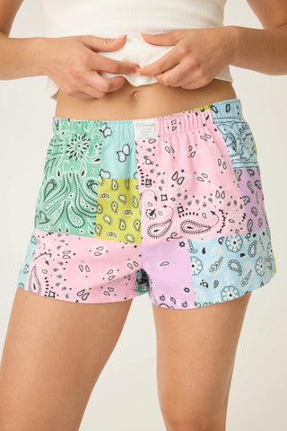PJ Salvage Printed Flannel Sleep Shorts