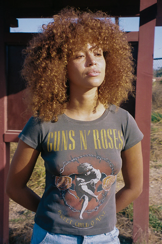 People of Leisure Guns N' Roses Baby Tee - Premium clothing at Lonnys NY - Just $72! Shop Womens clothing now