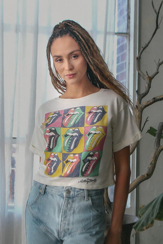 People of Leisure Rolling Stones Pop Art Tee - Premium clothing at Lonnys NY - Just $88! Shop Womens clothing now