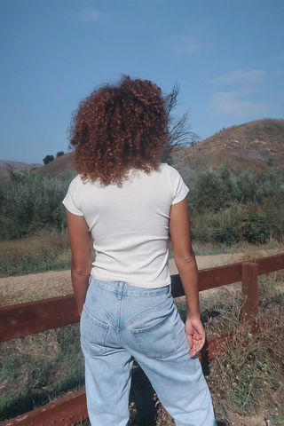 People of Leisure Rolling Stones Baby Tee - Premium clothing at Lonnys NY - Just $88! Shop Womens clothing now