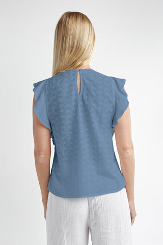 Red Haute Ruffle Sleeve Tank - Premium clothing at Lonnys NY - Just $92! Shop Womens clothing now