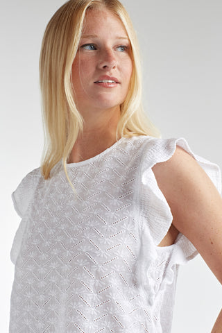 Red Haute Ruffle Sleeve Tank - Premium clothing at Lonnys NY - Just $92! Shop Womens clothing now