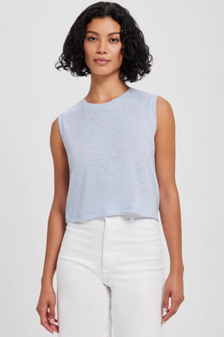 Goldie Signature Slub Crop Tank - Premium Shirts & Tops at Lonnys NY - Just $75! Shop Womens clothing now