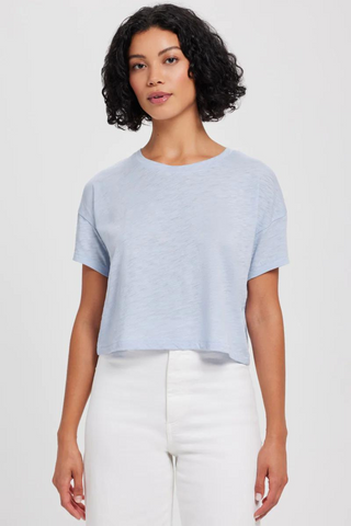 Goldie Signature Slub Crop Tee - Premium Shirts & Tops at Lonnys NY - Just $85! Shop Womens clothing now