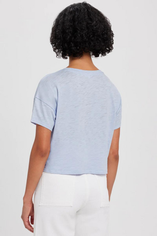 Goldie Signature Slub Crop Tee - Premium Shirts & Tops at Lonnys NY - Just $85! Shop Womens clothing now