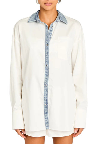 Seroya Gill Oversized Shirt - Premium clothing at Lonnys NY - Just $268! Shop Womens clothing now