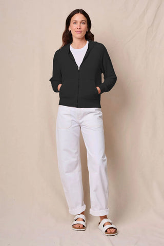 Stateside Softest Fleece Raglan Zip Up Hoodie
