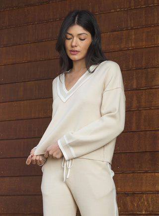 Stitches + Stripes Reed V-Neck Sweater