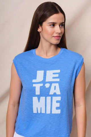 Sundry Je T'Amie Cropped Muscle Tee