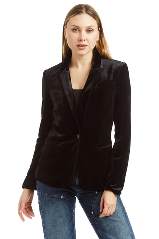Tractr Velvet Blazer