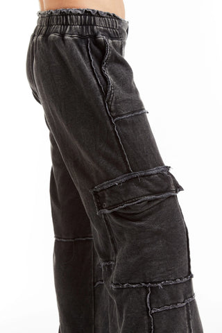 Tractr Mid Rise Cargo Lounge Pants - Premium clothing at Lonnys NY - Just $92! Shop Womens clothing now