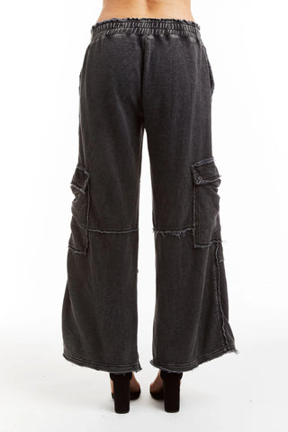 Tractr Mid Rise Cargo Lounge Pants - Premium clothing at Lonnys NY - Just $92! Shop Womens clothing now