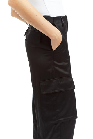 Tractr Satin Cargo Pants *FINAL SALE*