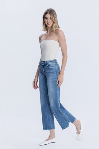 Vervet Wide Leg Side Panel Jeans