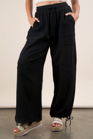 VeryJ Wide Leg Gauze Pants - Premium clothing at Lonnys NY - Just $64! Shop Womens clothing now