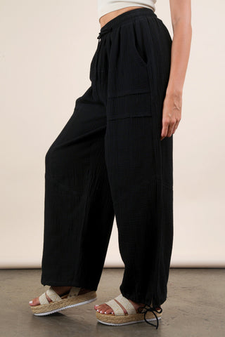 VeryJ Wide Leg Gauze Pants - Premium clothing at Lonnys NY - Just $64! Shop Womens clothing now