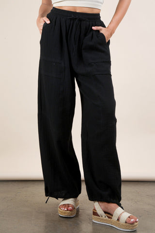 VeryJ Wide Leg Gauze Pants - Premium clothing at Lonnys NY - Just $64! Shop Womens clothing now