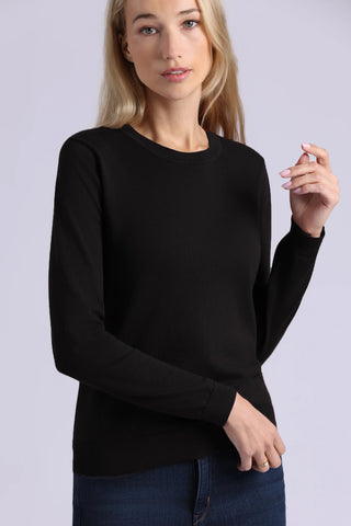 Minnie Rose Long Sleeve Crew Sweater