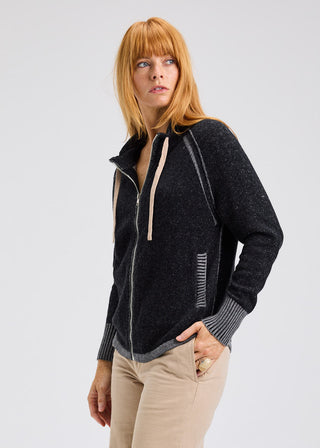 Zaket & Plover Two Tone Zip Up