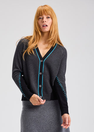 Zaket & Plover Panelled Cardigan