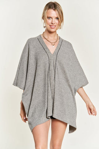VNECK PONCHO TOP *Online Only* - Premium  at Lonnys NY - Just $65! Shop Womens clothing now