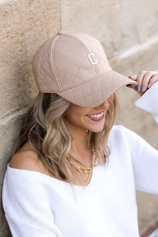 Quilted Puffer Ball Cap *Online Only* - Premium  at Lonnys NY - Just $35! Shop Womens clothing now