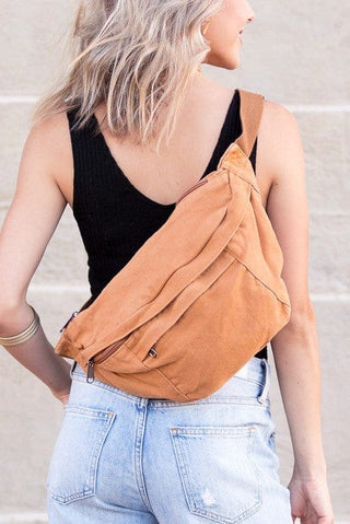 London Oversize Canvas Crescent Sling  *Online Only* - Premium Bags at Lonnys NY - Just $50! Shop Womens clothing now