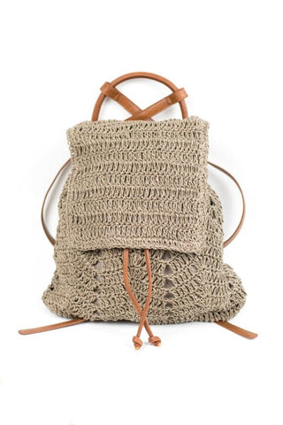Woven Straw Backpack  *Online Only* - Premium Bags at Lonnys NY - Just $55! Shop Womens clothing now