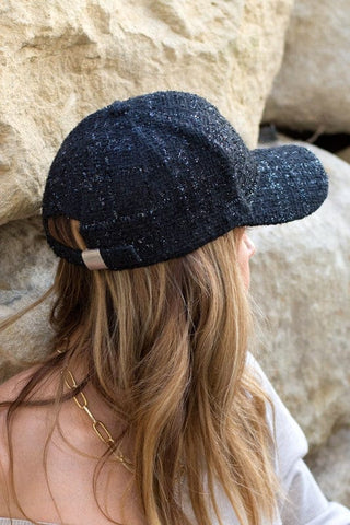 Tweed Sparkle Ball Cap *Online Only* - Premium  at Lonnys NY - Just $35! Shop Womens clothing now