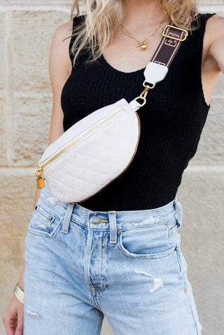 Myra Quilted Leather Crescent Sling Bag *Online Only* - Premium  at Lonnys NY - Just $62.50! Shop Womens clothing now