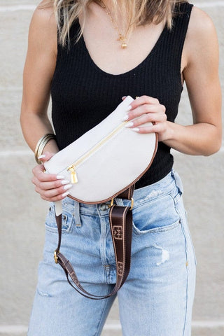 Myra Quilted Leather Crescent Sling Bag *Online Only* - Premium  at Lonnys NY - Just $62.50! Shop Womens clothing now