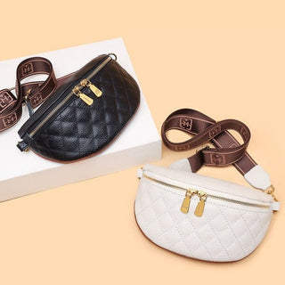 Myra Quilted Leather Crescent Sling Bag *Online Only* - Premium  at Lonnys NY - Just $62.50! Shop Womens clothing now