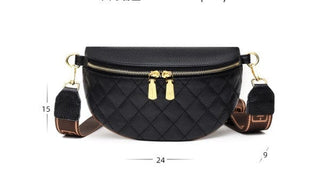 Myra Quilted Leather Crescent Sling Bag *Online Only* - Premium  at Lonnys NY - Just $62.50! Shop Womens clothing now