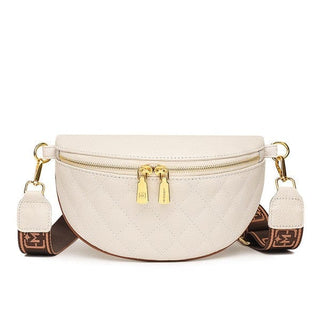 Myra Quilted Leather Crescent Sling Bag *Online Only* - Premium  at Lonnys NY - Just $62.50! Shop Womens clothing now