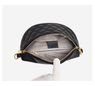 Myra Quilted Leather Crescent Sling Bag *Online Only* - Premium  at Lonnys NY - Just $62.50! Shop Womens clothing now