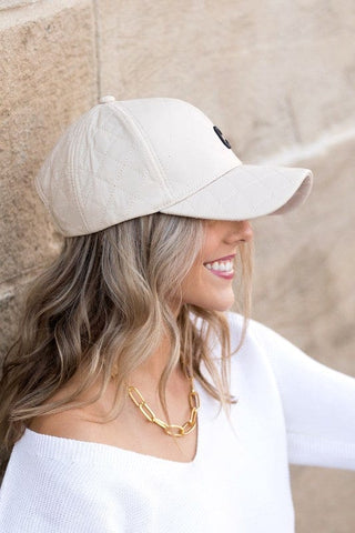 Quilted Puffer Ball Cap *Online Only* - Premium  at Lonnys NY - Just $35! Shop Womens clothing now