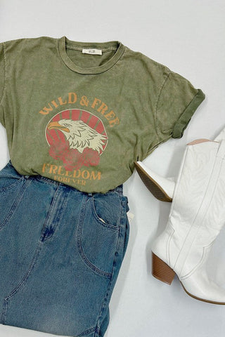 Freedom Forever Short sleeve T-shirt *Online Only* - Premium clothing at Lonnys NY - Just $45.33! Shop Womens clothing now