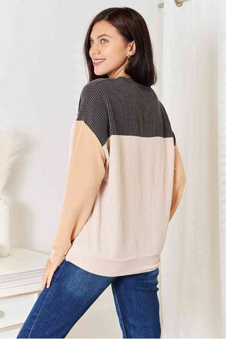 Double Take Dropped Shoulder Shirt *Online Only* - Premium clothing at Lonnys NY - Just $59! Shop Womens clothing now